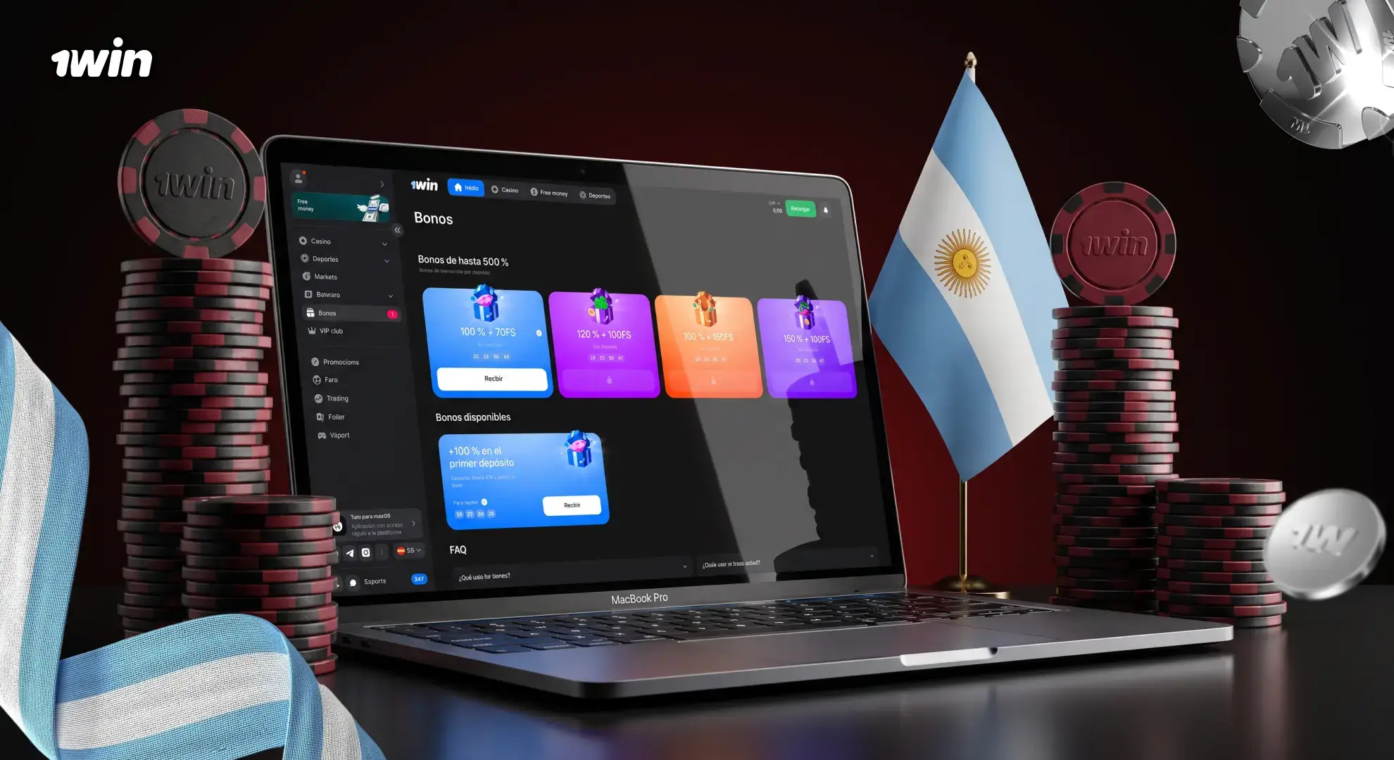Términos del bono de bienvenida 1win